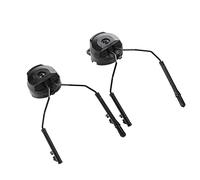 Ujjdwiurgh Soporte de riel rápido para casco, adaptador de riel de auriculares, soporte de suspensión para casco, accesorios para casco, color negro