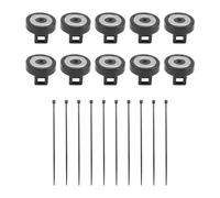 Ujjdwiurgh Soporte magnético de nailon para bridas de cables, gancho con ventosa, color negro