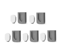 Ujjdwiurgh Soporte magnético para control remoto de pared, 5 organizadores de control remoto, autoadhesivo, estante para control remoto de TV (gris) fácil de instalar y usar