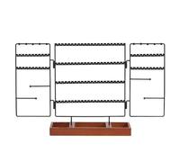 Ujjdwiurgh Soporte organizador de joyas, soporte para pendientes, collares, torre de almacenamiento multifuncional, bandeja de anillos