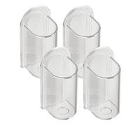 Ujjdwiurgh Soporte para cepillo de dientes eléctrico, sin perforaciones, montaje en pared, soporte para cepillo de dientes para baño