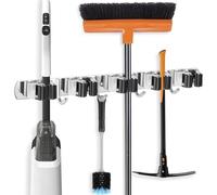 Ujjdwiurgh Soporte para escobas, soporte para fregona, montaje en pared, organizador de herramientas de cocina, jardín, organizador de herramientas