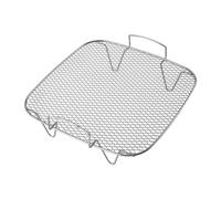 Ujjdwiurgh Soporte para freidora de aire de 9.37 pulgadas, estante de acero inoxidable para tostadas, accesorios para freidora de aire de 8 a 12 cuartos de galón