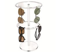 Ujjdwiurgh Soporte para Gafas de Sol de Acrílico de Doble Capa, Soporte de Exhibición para Gafas Transparente, Estante para Gafas de Sol, Organizador de Gafas