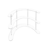 Ujjdwiurgh Soporte para joyas de acrílico transparente extraíble con 3 capas