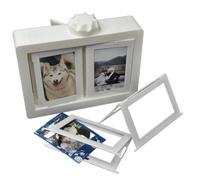 Ujjdwiurgh Soporte para tarjetas fotográficas con 12 bolsillos, protector giratorio 3D, fácil de instalar, álbum de fotos, adornos giratorios para pasar páginas