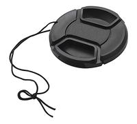 Ujjdwiurgh Tapa de lente de 58 mm con tapa de lente y agujero para correa para cámaras DSLR para (58 mm), paquete de 4