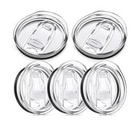 Ujjdwiurgh Tapas de Repuesto Delgadas de 20 Onzas Tapas de Repuesto para Vasos Tapas de PláStico Resistentes una Salpicaduras Tapas Delgadas una Prueba de Derrames