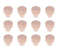 Ujjdwiurgh Tapones de corcho para botellas de vino, tapones de corcho en forma de T, tapones de corcho de vino, tapones de vino reutilizables de madera y goma (12 piezas)