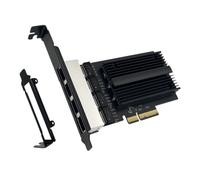 Ujjdwiurgh Tarjeta de Red PCI-e una RJ45 de 2500Mbps I226-V Gigabit Ethernet RJ45 Adaptador WLAN PCI Express de Cuatro Puertos 2.5G para Escritorio
