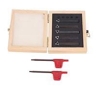 Ujjdwiurgh TCMT090204 - Juego de brocas de torneado para torno de carburo indexable de 1/4 pulgadas con insertos de carburo TCMT090204, 5 piezas
