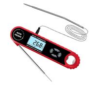 Ujjdwiurgh TermóMetro para Carne TermóMetro Digital de Lectura InstantáNea para Carne para Cocinar una la Parrilla para Cocina Exterior, Barbacoa, Pavo, Dulces, Carne de Res