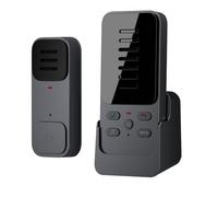 Ujjdwiurgh Timbre Intercomunicador Inteligente Inalámbrico para el Hogar, Audio Bidireccional, Larga Distancia, para Personas Mayores, Localizador de un Solo Botón con 6 Tonos de Llamada.