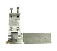 Ujjdwiurgh Timón de agua de succión de metal de aleación de aluminio de 75 mm para control remoto, barcos a control remoto, color plateado