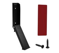 Ujjdwiurgh Tope de puerta autoadhesivo para pedal, sin taladrar, de acero inoxidable, antideslizante, color negro