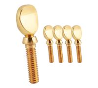 Ujjdwiurgh Tornillos de apriete de cuello para saxofón y saxofón de cobre dorado para clarinete, soprano, alto, tenor, madera, piezas de instrumentos de viento, paquete de 5