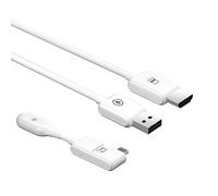Ujjdwiurgh Transmisor de Video CS7 Receptor Adaptador USB Compatible con Dongle 1080P Extensor InaláMbrico Tipo C Cable de ProyeccióN