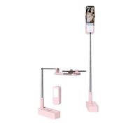 Ujjdwiurgh V6 Live Bracket Beauty Fill Light Net Red Live Short Video Recording Soporte Multifuncional para TeléFono, Rosa