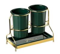 Ujjdwiurgh Vajilla con Estante de Metal, Soporte para Utensilios de Cocina, Soporte para Utensilios, Organizador de Almacenamiento de Cubiertos para Mesa, C