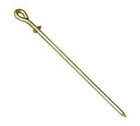 Ujjdwiurgh Varilla de tierra, varilla de tierra, acero galvanizado de grado industrial, varilla de tierra unida de cobre, excelente herramienta de 18 pulgadas