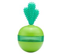 Ujjdwiurgh Vaso Bola de Comida para Fugas Comida para Fugas Juguete de Cactus Dispensador de Comida para Fugas Rompecabezas Juguete para Moler Mascotas Atraer Juguetes para Perros Verde