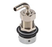 Ujjdwiurgh Vástago de grifo de cerveza con codo de barbero de 8 mm, vástago de latón cromado G5/8 para dispensador de cerveza de barril ajustable, elaboración casera