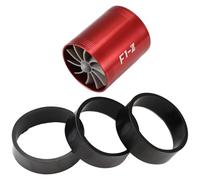 Ujjdwiurgh Ventilador de ahorro de gas de entrada de aire con cargador turbo de doble turbina para coche