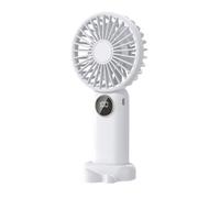Ujjdwiurgh Ventilador de Mano V12 con Base de Soporte Mini PortáTil MultifuncióN de 5 Velocidades Conveniente Oficina para Estudiantes Adultos Ventilador,