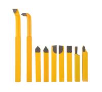 Ujjdwiurgh YW1 - Juego de 9 herramientas de corte de torno con punta soldada de carburo de 8 x 8 mm, vástago de alta dureza, broca de soldadura