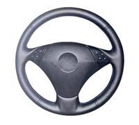 UJNHEQ Accesorios de Interior Funda De Volante De Microfibra Cosida A Mano Y Personalizada para B&MW E60 523 530 523li 525 520li 535 545i(Black Thread)