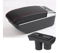 UJNHEQ Apoyabrazos del Coche Caja De Almacenamiento para Reposabrazos De Coche, Pieza De Reequipamiento Interior Dedicada, Accesorios De Coche para Citroen C2 C3(B1 Red Line NO USB)