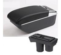 UJNHEQ Apoyabrazos del Coche Caja De Almacenamiento para Reposabrazos De Coche, Pieza De Reequipamiento Interior Dedicada, Accesorios De Coche para Citroen C2 C3(B2 Black Line NO USB)