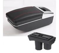 UJNHEQ Apoyabrazos del Coche Caja De Almacenamiento para Reposabrazos De Coche, Pieza De Reequipamiento Interior Dedicada, Accesorios De Coche para Citroen C2 C3(A1 Red Line NO USB)