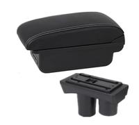 UJNHEQ Apoyabrazos del Coche Caja De Reposabrazos para Coche, Caja De Almacenamiento Central, Pieza De Reequipamiento Interior Dedicada, Accesorios De Coche para Citroen C2 C3(B3 White Line 3USB)