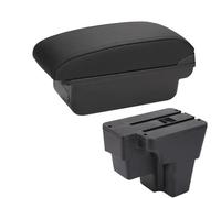 UJNHEQ Apoyabrazos del Coche Compartimento Central para Coche, Reposabrazos, Caja De Almacenamiento, Consola, América del Sur, para STONIC, para Rio LX, para Cerato(C2 Black Line NO USB)