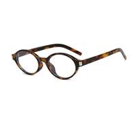 UJNHGQ Gafas de sol ovaladas vintage para mujer, gafas de sol redondas retro a la moda con remaches vintage, leopardo transparente, solo 1 pieza de gafas de sol.