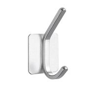 UJNHGQ Ganchos de pared adhesivos para puerta montada, abrigo de tela, percha para bata de baño, accesorios de cocina, estante, bolsa, organizador de gancho para colgar, ESL1PCS