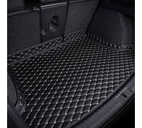UJNVDXZE Coche Alfombrillas Maletero Cuero para Porsche Panamera E-Hybrid 2017-2023,Bandeja Protectora Funda Maletero Alfombra Antideslizante Accesorios,Black -Beige