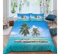 UJSDVNNJJ BeachVibesStyle Funda Edredon Microfibra 3 Piezas Compuesto Impresión 3D Cierre de BeachVibesStyle Funda de Edredón Funda de Almohada a Juego Transpirable for Adultos Double（200x200cm）