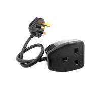 UK 3 Prong Extension Power Cord,IEC UK Male Plug to Female Outlet Socket HongKong Power Cable Extented(UK Plug,0.6M)