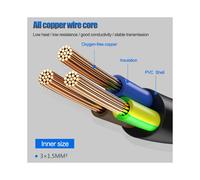 UK 3 Prong Extension Power Cord,IEC UK Male Plug to Female Outlet Socket HongKong Power Cable Extented(UK Plug,0.6M)