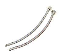 UK - Conectores flexibles monobloc para grifo (M12 x 1/2" BSP x 300 mm)