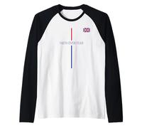 UK Faith Over Fear Brit Christian Reino Unido Bandera Colores Camiseta Manga Raglan