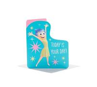 UK Greetings Disney Inside Out 2 - Tarjeta de cumpleaños para ella/niña, diseño de alegría