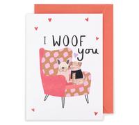 UK Greetings Kindred - I Woof You - Tarjeta de San Valentín