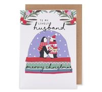 UK Greetings Kindred - Tarjeta de Navidad con texto en inglés To My Lovely Husband
