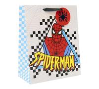 UK Greetings Marvel Spider-Man - Bolsa de regalo grande para él/niño, para cumpleaños y otros eventos, diseño brillante