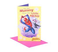 UK Greetings Marvel Spiderman - Tarjeta Felicitacion para el día de la madre, diseño de héroe