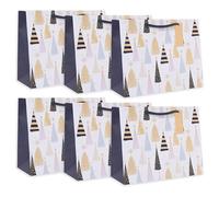 UK Greetings Paquete múltiple de 6 bolsas de regalo grandes para él/ella/amigo | para regalos de Navidad | Diseño Camden Lux | 33 x 26,7 x 13,7 cm