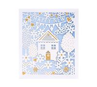 UK Greetings Tarjeta de bienvenida para el hogar, para ella o él, diseño cortado con láser, con sobre, 165 x 190 mm
